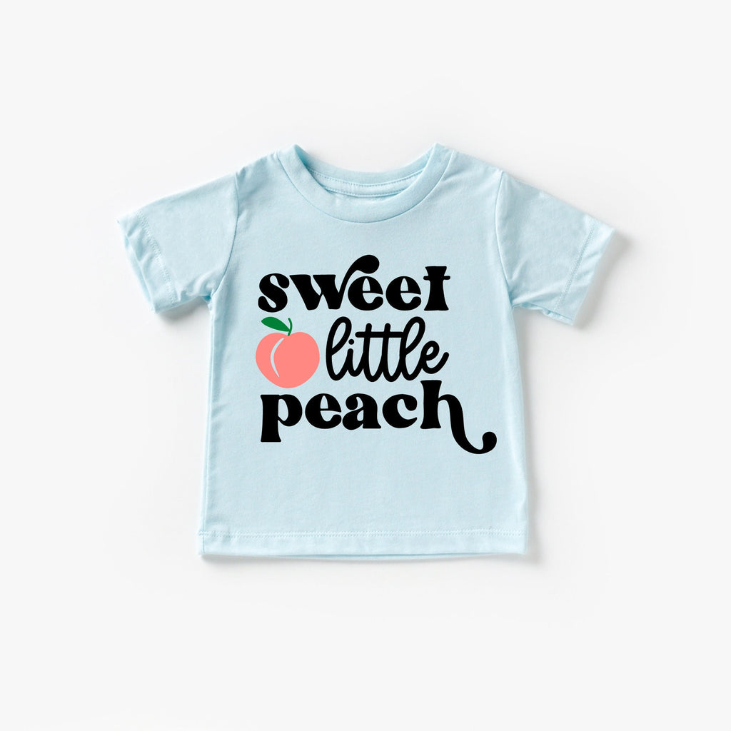 Sweet Little Peach Toddler Shirt, Kid Graphic Shirt, Ice cream Toddler Shirt, retro shirt, Peach Shirt, Toddler Peachy Shirt, Peachy, Peach