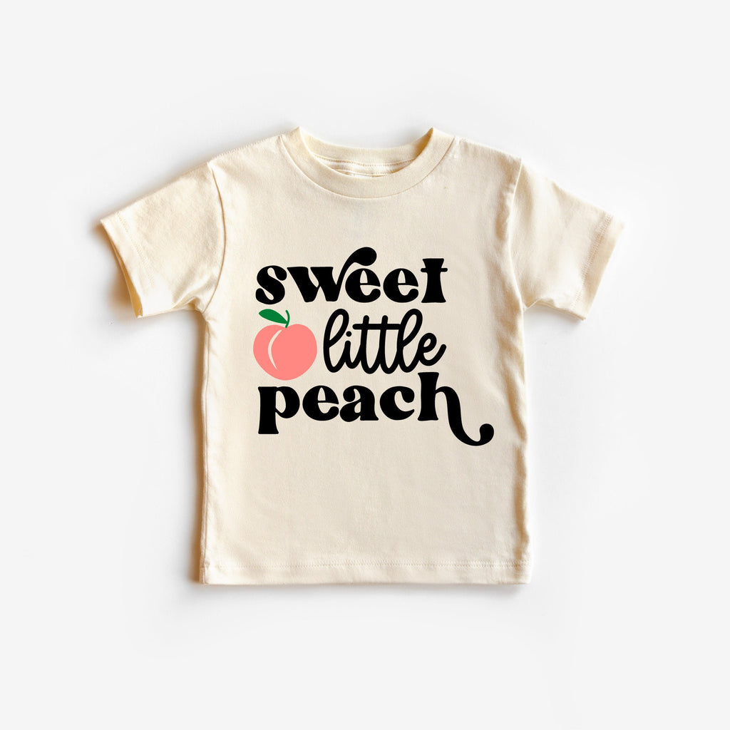 Sweet Little Peach Toddler Shirt, Kid Graphic Shirt, Ice cream Toddler Shirt, retro shirt, Peach Shirt, Toddler Peachy Shirt, Peachy, Peach