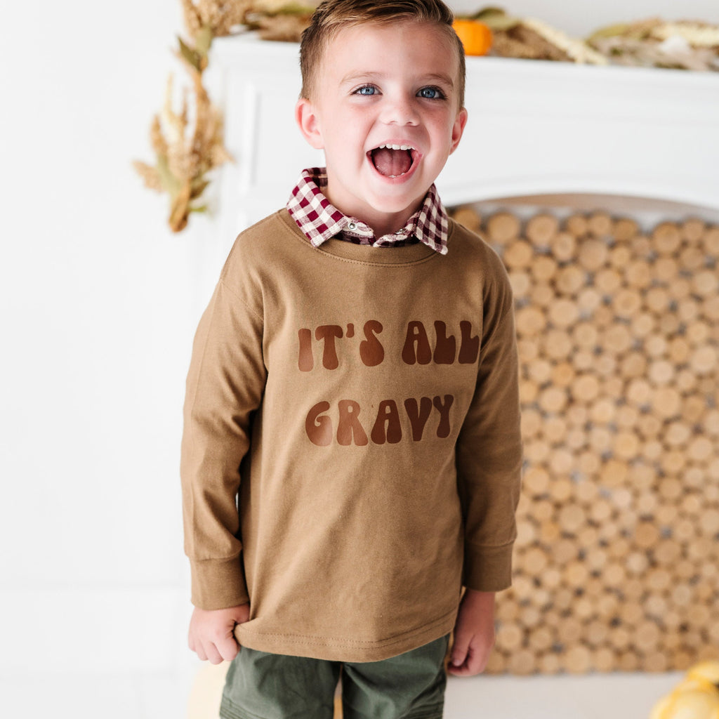 It's All Gravy Thanksgiving toddler Shirt, Toddler Fall Shirt, toddler Thanksgiving shirt, turkey gravy shirt, Football Shirt, Turkey Shirt