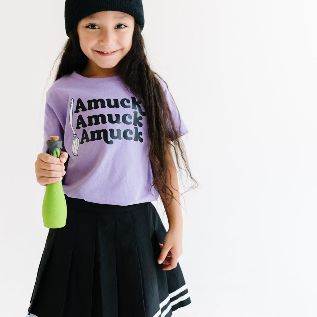 Amuck Amuck Amuck Halloween Shirt, I put a spell on you shirt, Child Halloween shirt, Hey Ghoul, Boo Shirt, Let's go ghouls, Witch's Broom