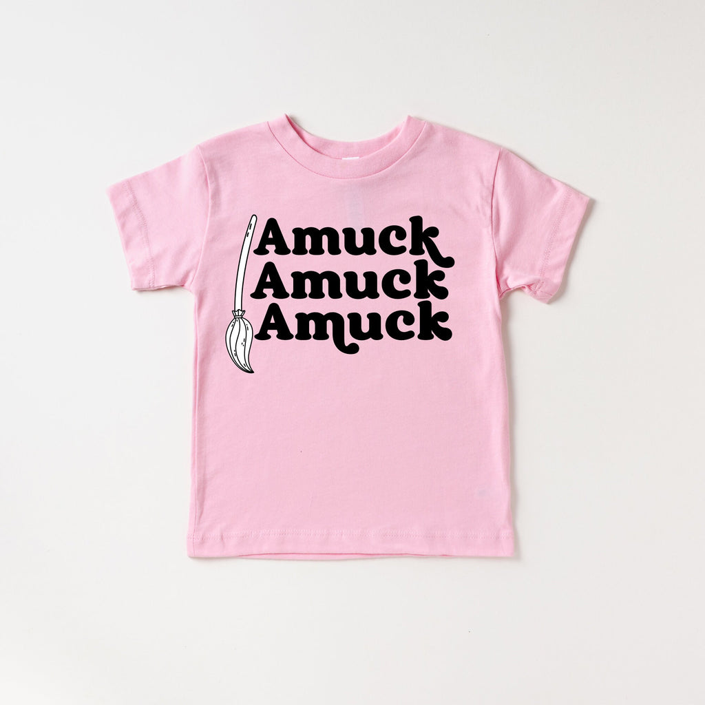 Amuck Amuck Amuck Halloween Shirt, I put a spell on you shirt, Child Halloween shirt, Hey Ghoul, Boo Shirt, Let's go ghouls, Witch's Broom