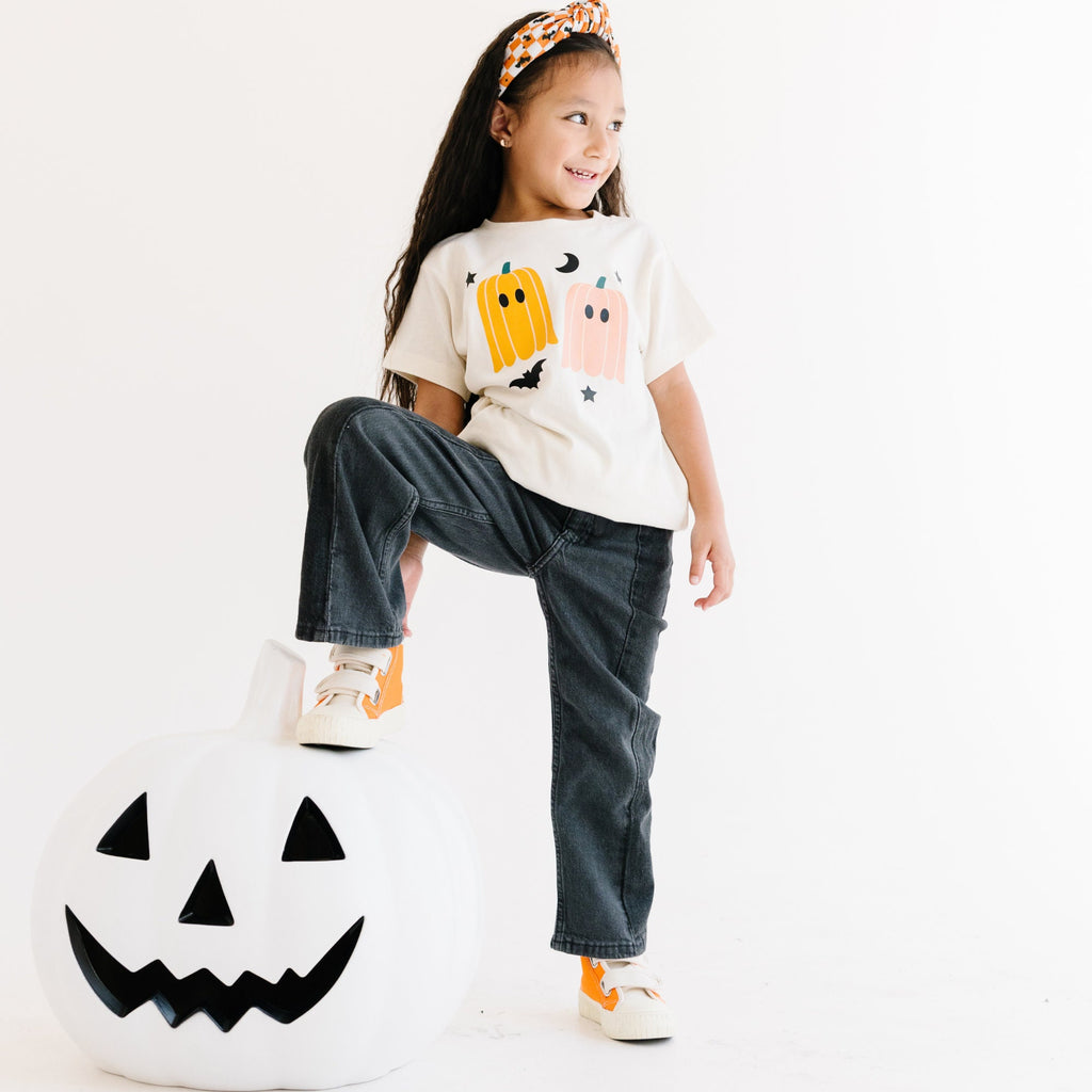 Cute Pumpkin Ghost Halloween Shirt, I put a spell on you shirt, Child Halloween shirt, Hey Ghoul, Boo Shirt, Let's go ghouls, Witch's Broom