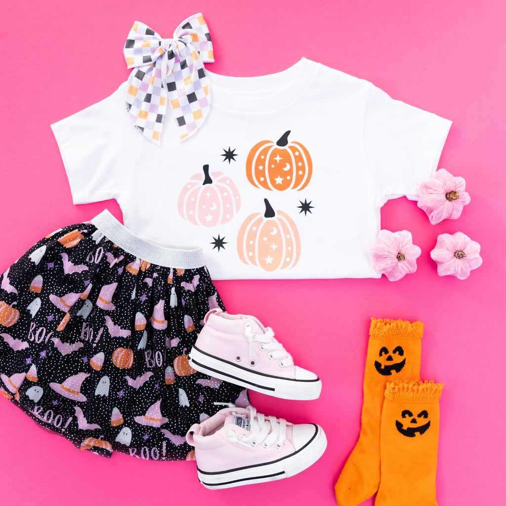 Cute Pumpkin Halloween Shirt, I put a spell on you shirt, Child Halloween shirt, Hey Ghoul, Boo Shirt, Let's go ghouls, Witch's Broom