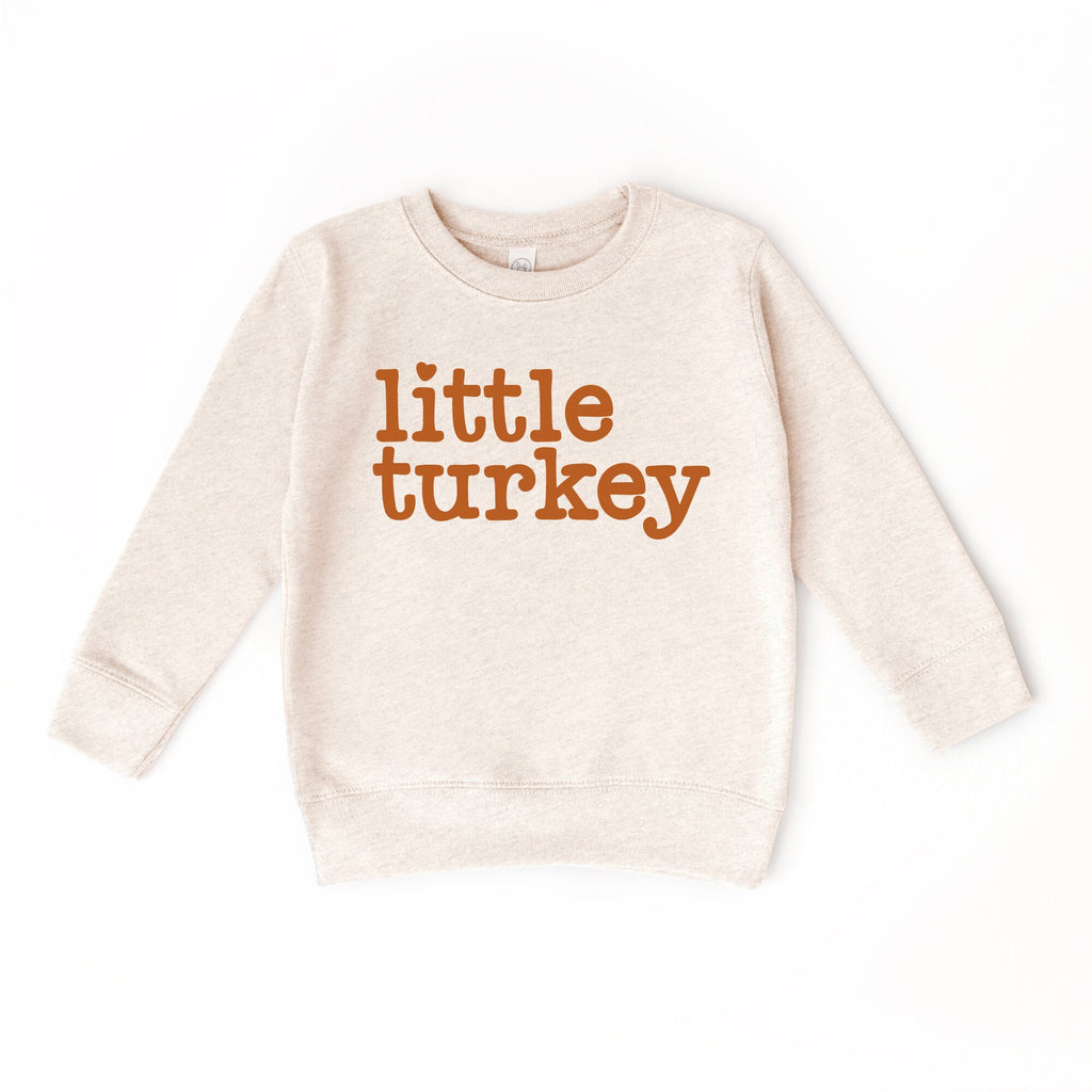 Little Turkey Thanksgiving Fall Kids Sweatshirt, Fall sweatshirt, Thankful Sweatshirt, Pumpkin Patch, Fall Pumpkins Toddler Sweatshirt