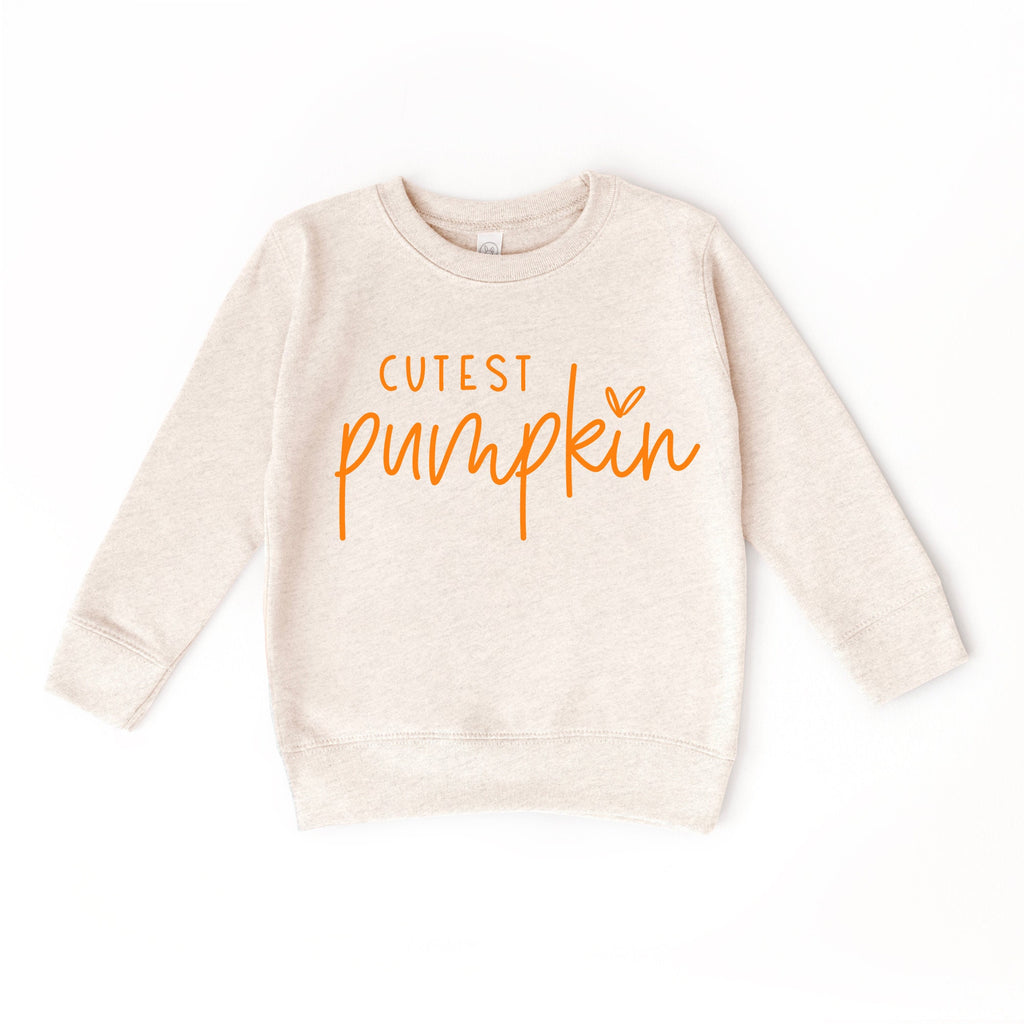 Cutest Pumpkin Thanksgiving Fall Kids Sweatshirt, Fall sweatshirt, Thankful Sweatshirt, Pumpkin Patch, Fall Pumpkins Toddler Sweatshirt