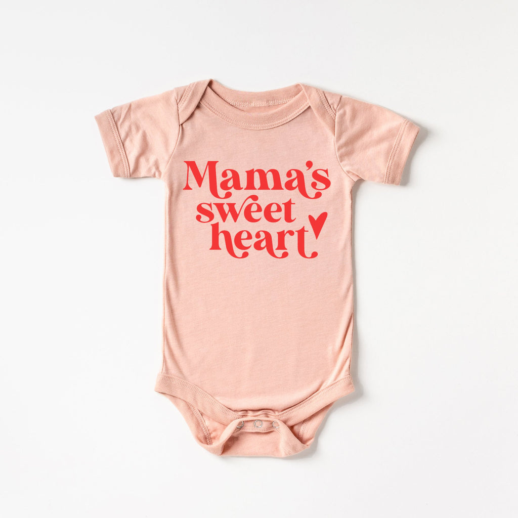 Mama's Sweet Heart Valentines Day Infant Bodysuit, Mommy and Me Set, Mommy and Me Valentines Day Shirts, Mama's Valentine, Mother's day gift