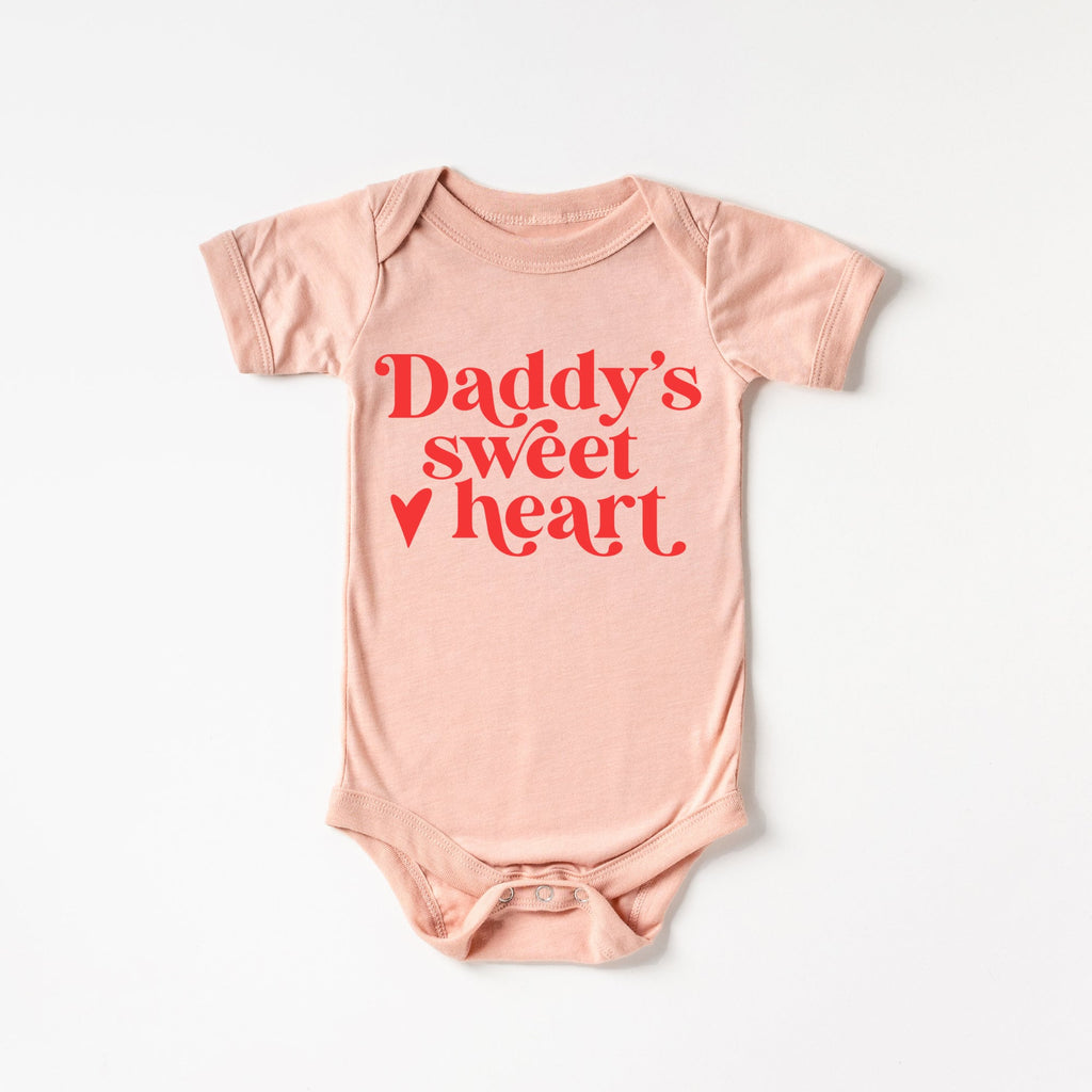 Daddy's Sweet Heart Valentines Day Infant Bodysuit, Mommy and Me, Daddy and Me, Mommy and Me Valentines Day Shirts, Daddy's Valentine