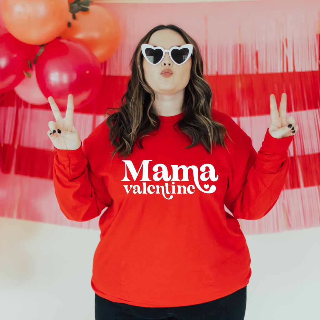 Mama Valentine Day Sweatshirt, Valentines Day, Valentine Day Gift, Galentines Day, Mama Valentine Shirt, Valentines Day Shirt, Love,