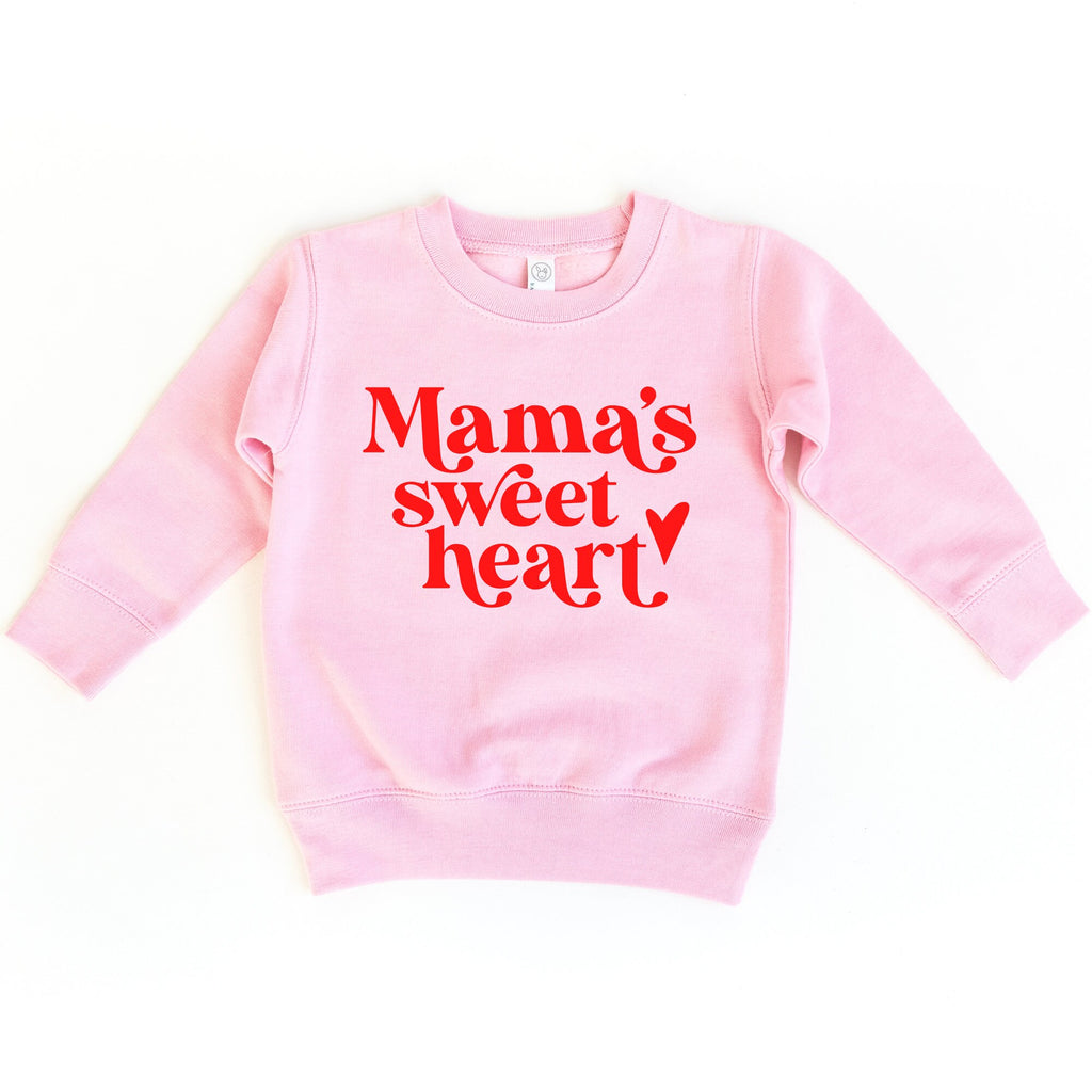 Mama's sweet heart toddler sweatshirt, toddler valentines day sweatshirt, valentines Day Shirt, Mommy and Me Set, Mother's Day Gift, Kids