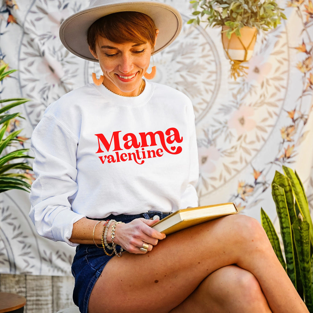 Mama Valentine Day Sweatshirt, Valentines Day, Valentine Day Gift, Galentines Day, Mama Valentine Shirt, Valentines Day Shirt, Love,