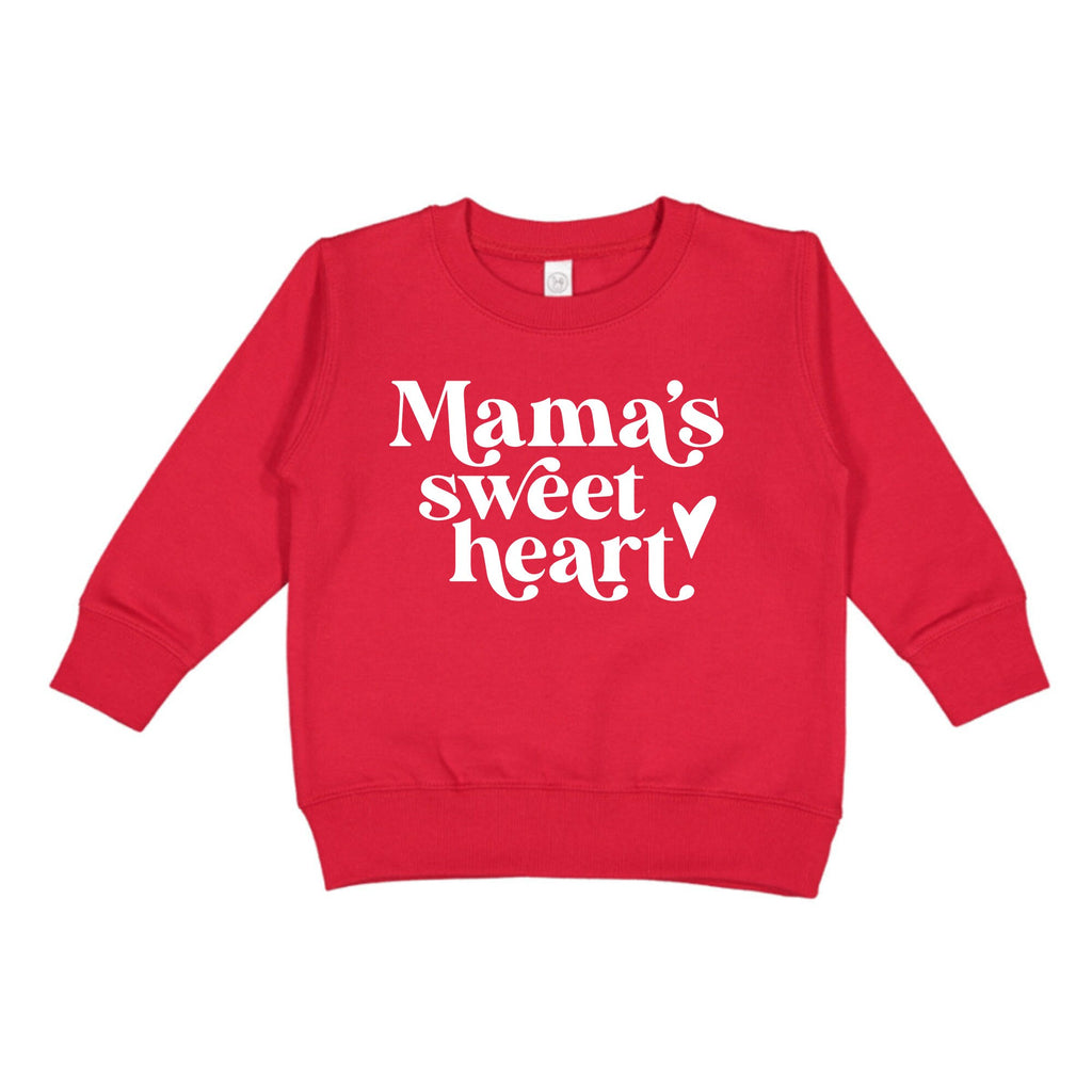 Mama's sweet heart toddler sweatshirt, toddler valentines day sweatshirt, valentines Day Shirt, Mommy and Me Set, Mother's Day Gift, Kids