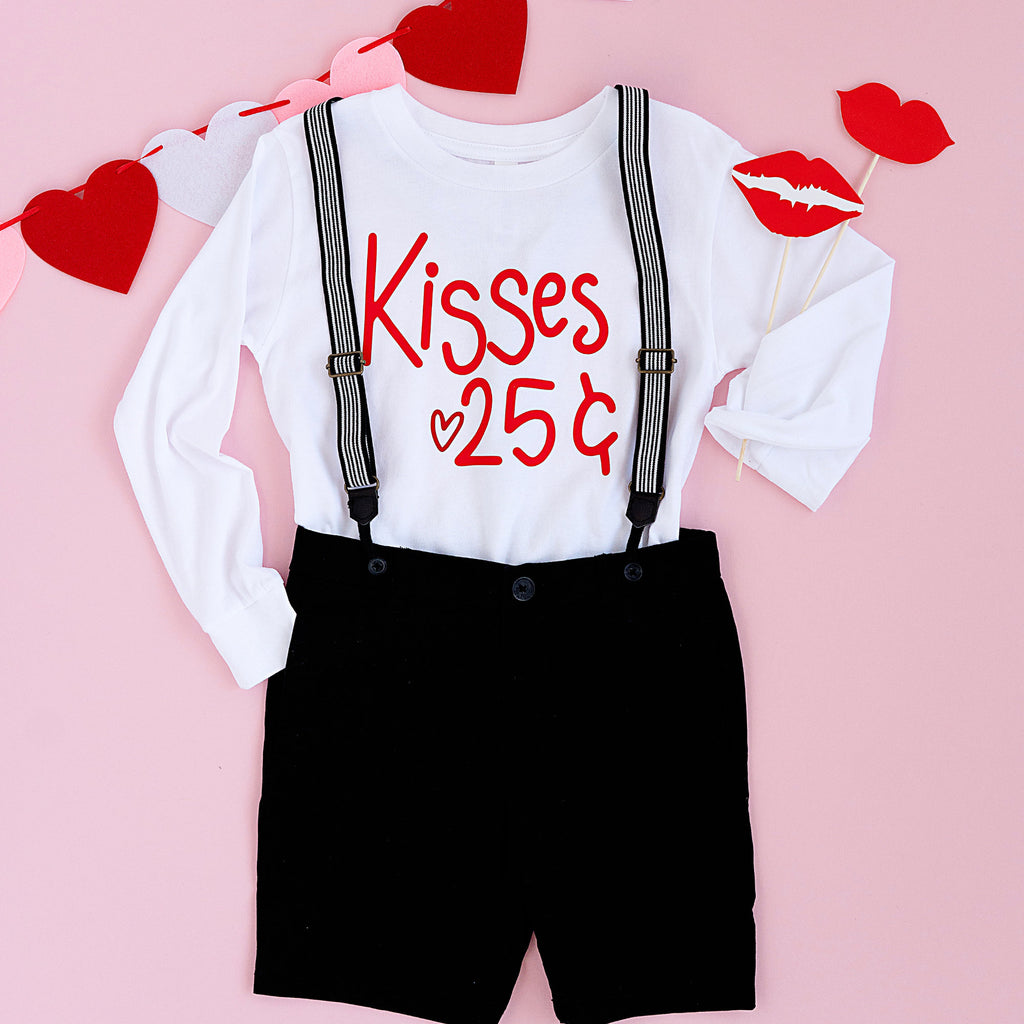 Kisses 25 Cents Valentines Day Shirt, Kid Valentines Day Shirt, Valentine Day, Toddler Valentines Shirt, Galentines Day, Best Friend, Cupid