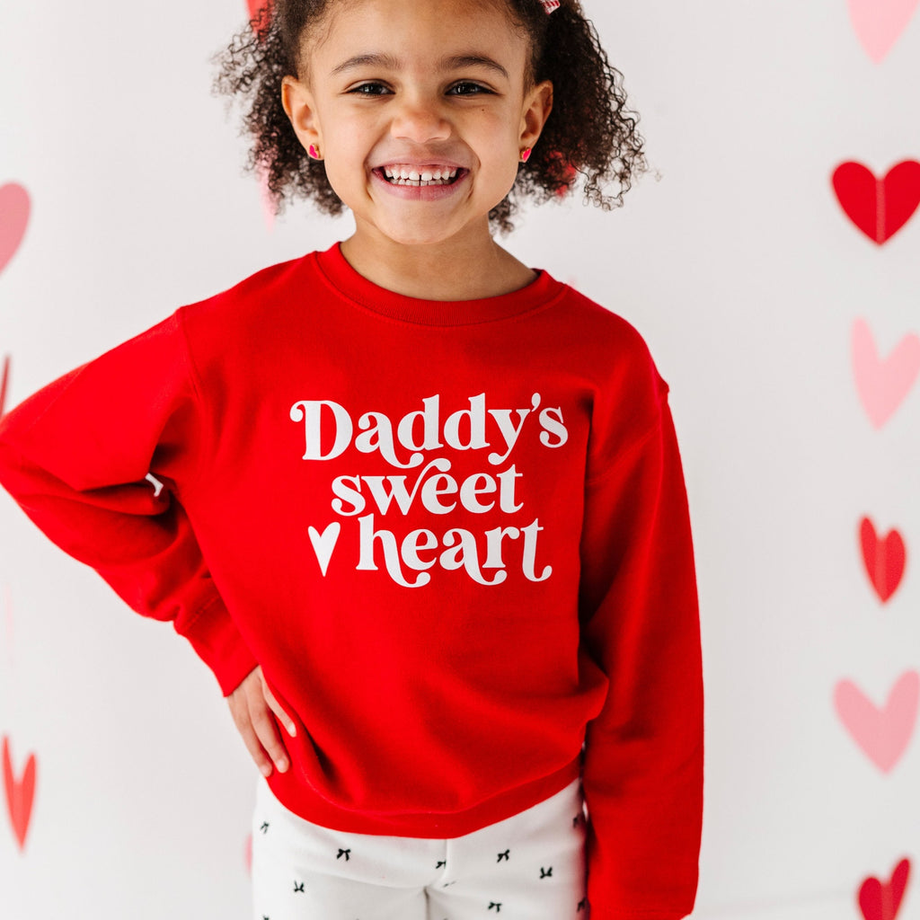 Daddy's Sweet Heart Toddler Sweatshirt, Toddler Valentines Day Sweatshirt, Valentines Day Shirt, Toddler Shirt, Mommy and Me Set, Galentines